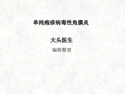 单纯疱疹病毒性角膜炎ppt课件