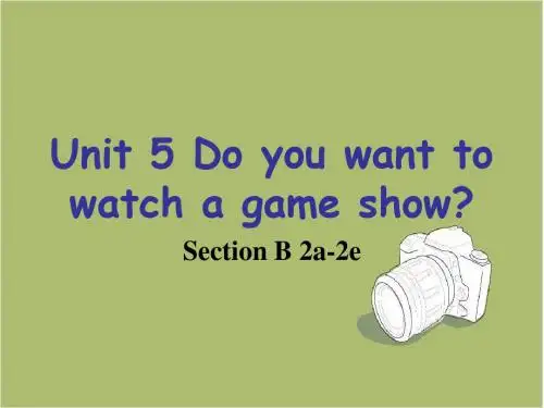 人教八年级英语上册Unit5 SectionB-2a-2e