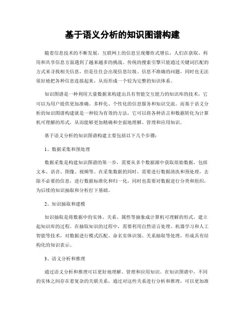 基于语义分析的知识图谱构建