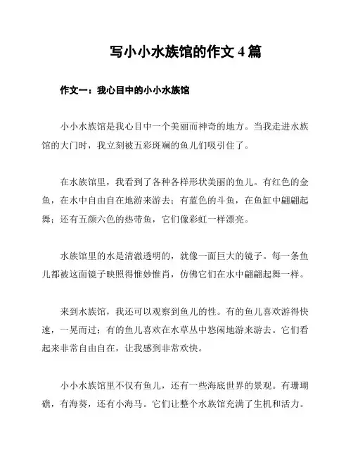 写小小水族馆的作文4篇
