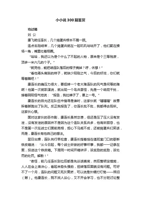小小说300篇鉴赏