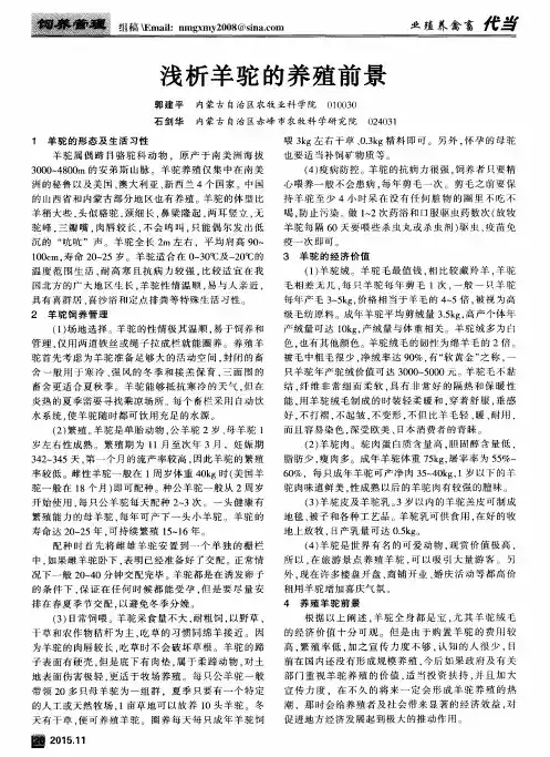 浅析羊驼的养殖前景