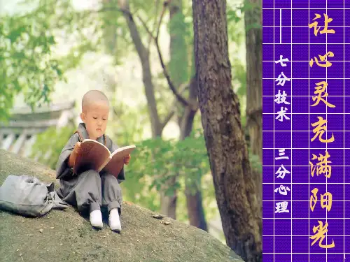让心灵充满阳光 课件-高三主题班会