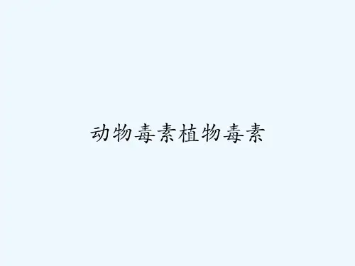 动物毒素植物毒素-PPT