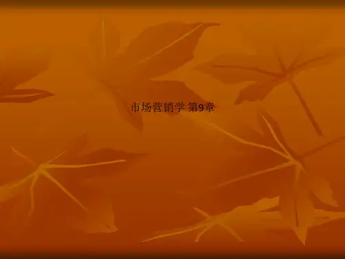 市场营销学 第9章
