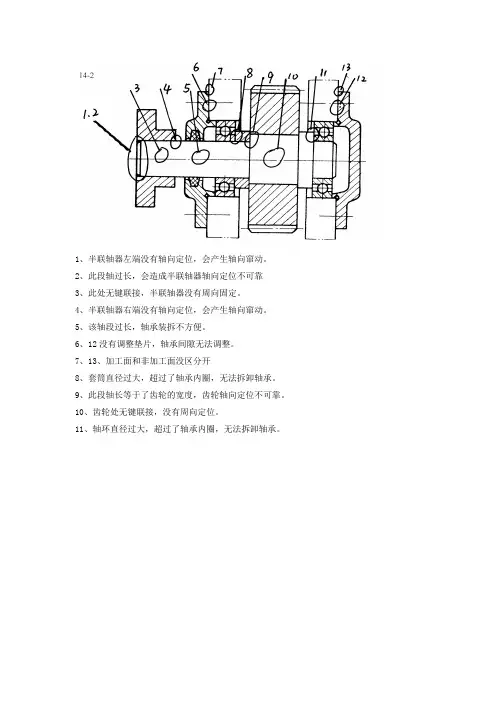 轴系结构改错作业答案