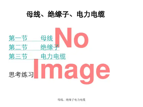 母线、绝缘子电力电缆