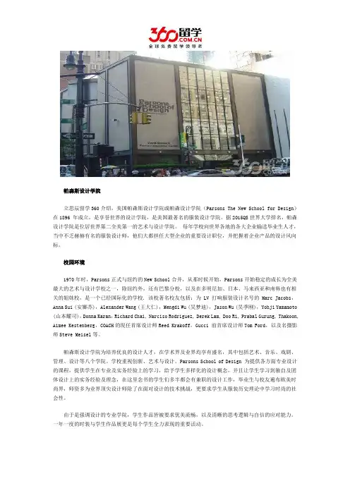 帕森斯设计学院校园环境