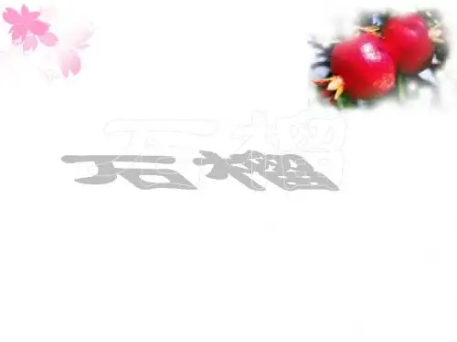 苏教版小学语文三年级上册精品课件石榴-