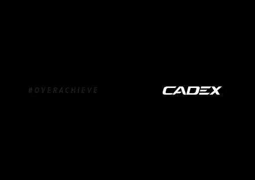 CADEX輪組系統使用手冊说明书