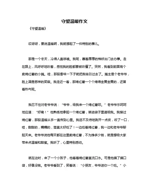 守望温暖作文