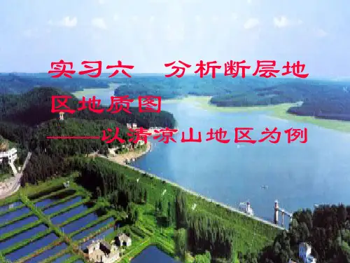 实习六 分析断层地区地质图