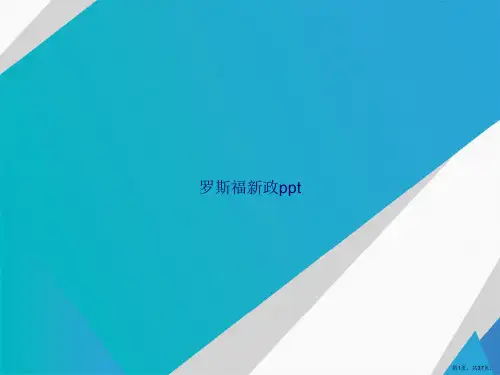 罗斯福新政ppt讲课文档