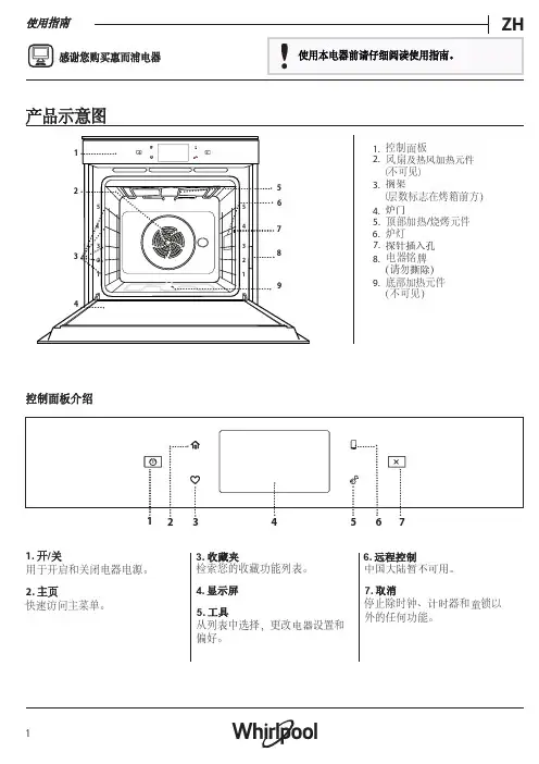 惠而浦 WMG186332AC 烤箱 使用说明书