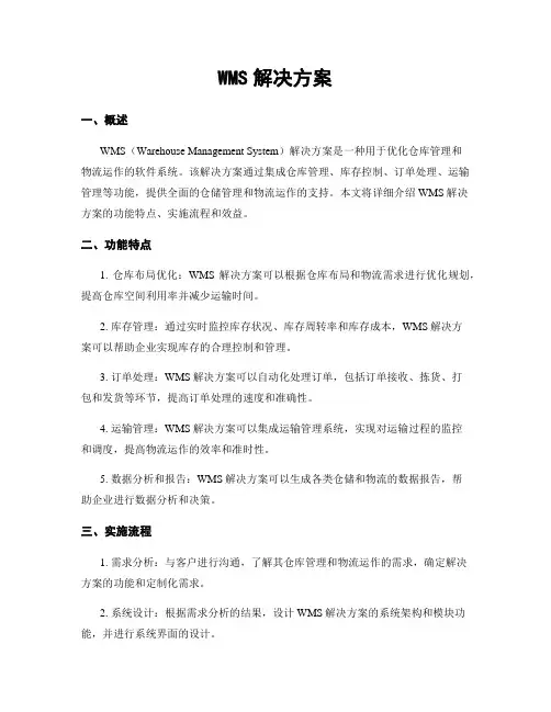 WMS解决方案