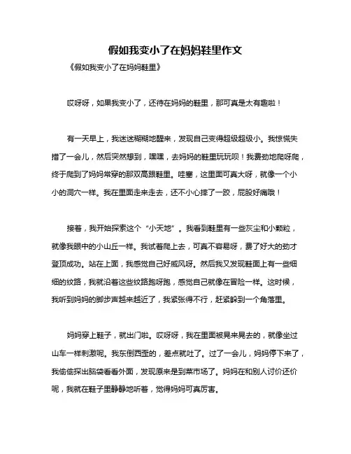 假如我变小了在妈妈鞋里作文