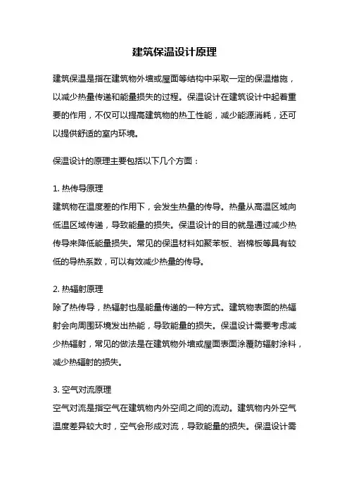 建筑保温设计原理
