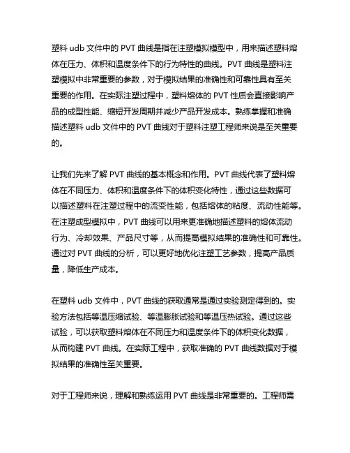 塑料udb文件中的pvt曲线