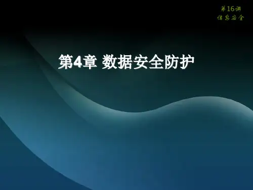 第4章 数据安全防护(PPT)