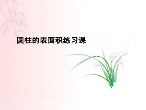 人教版小学数学六年级下册课件：第4课时圆柱表面积练习课