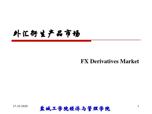 外汇衍生产品市场PPT课件
