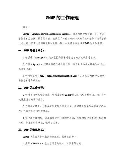SNMP的工作原理