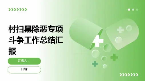 村扫黑除恶专项斗争工作总结汇报