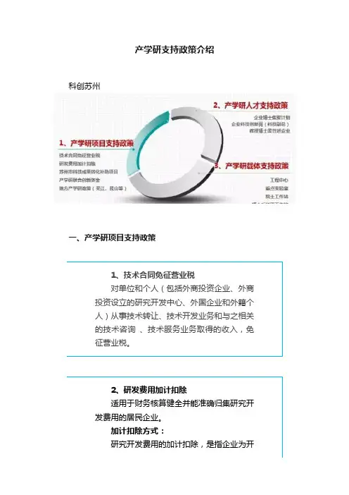 产学研支持政策介绍