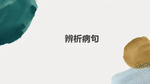 病句辨析+++课件(共33张ppt)++2023年中考语文三轮冲刺