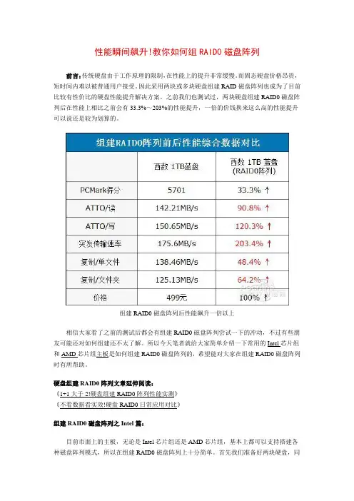 组建RIDA性能瞬间飙升