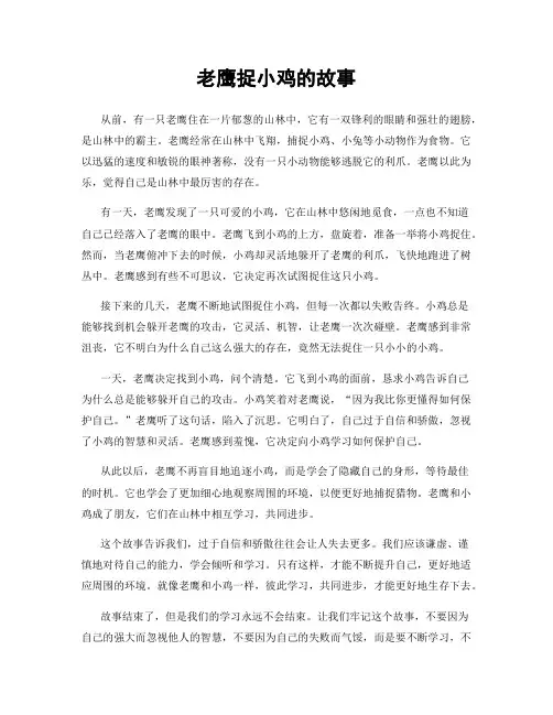 老鹰捉小鸡的故事