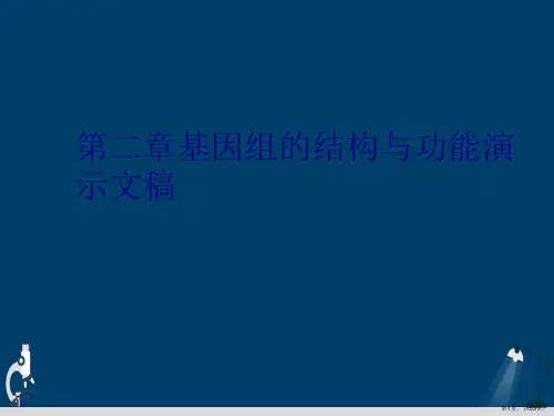 第二章基因组的结构与功能演示文稿