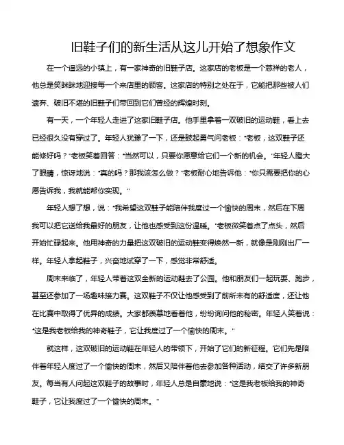 旧鞋子们的新生活从这儿开始了想象作文