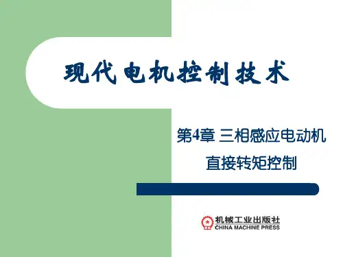 第4章 三相感应电动机直接转矩控制