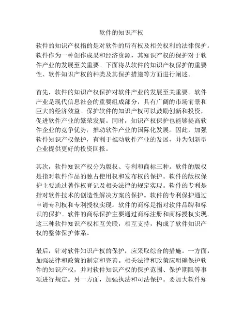 软件的知识产权
