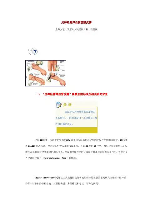 皮神经营养血管筋膜皮瓣