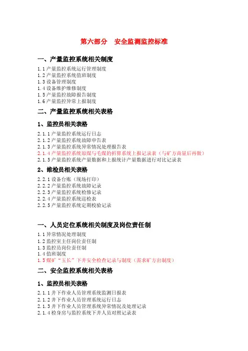（最新）安全监测监控检查评分标准标准