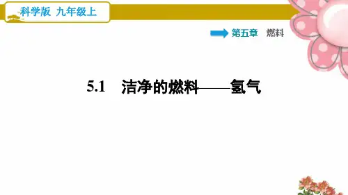 科学版九年级化学上册5.1 洁净的燃料——氢气ppt课件