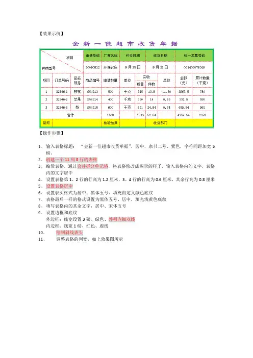 Word 2010 基本操作7(案例)