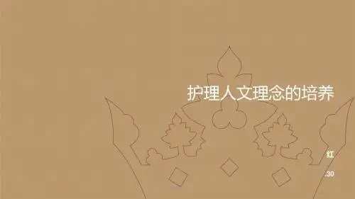 护理人员人文护理理念的培养  ppt课件