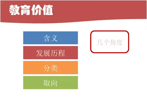 教育的价值