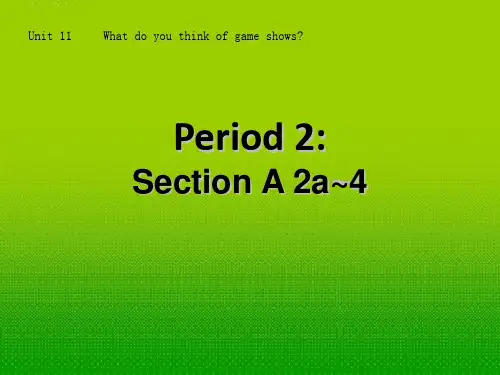 七年级英语下册 unit 11 period 2课件 人教新目标版