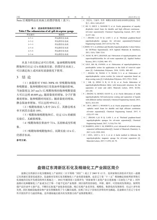 盘锦辽东湾新区石化及精细化工产业园区简介