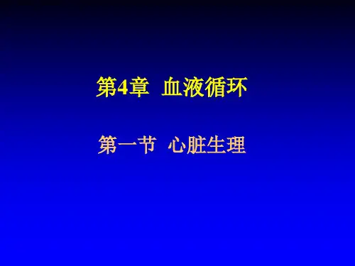生理学串讲 血液循环