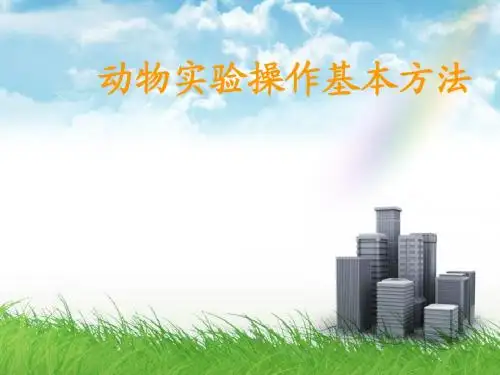 动物实验操作基本方法