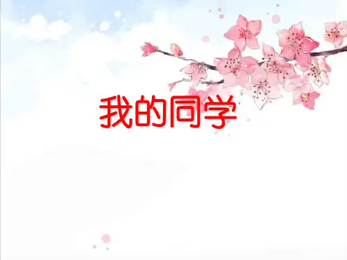 《我的同学》作文指导精品PPT课件