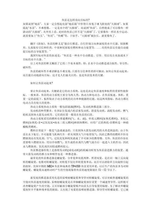 鱼雷是怎样攻向目标的-
