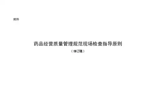256条现场检查指导原则(2017年)(4.26)