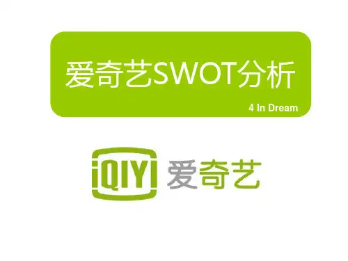 爱奇艺SWOT分析报告