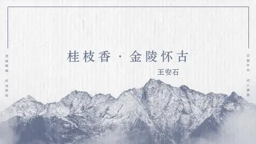 古诗词诵读《桂枝香金陵怀古》课件-统编版高中语文必修下册